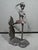 Vintage Brutalist Abstract Ballerina Metal Bookend Sculpture For Sale - Image 4 of 9