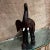Brown Mid-Century Modern Leather Elephant Table Sculpture, 1960s Style For Sale - Image 8 of 12