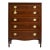 Mid Century Federal Style Inlaid Mahogany Highboy Dresser by Kindel of Grand Rapids For Sale