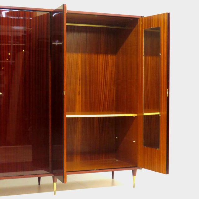 Large Mid-Century 5-Door Wardrobe in Mahogany, 1960s For Sale - Image 6 of 10