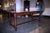 1950s Italian 50's Inlaid Zinc Oak Table For Sale - Image 5 of 9