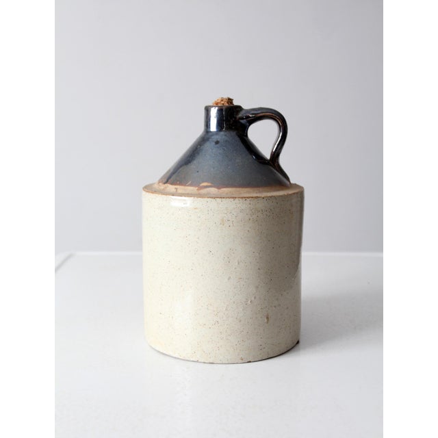 Early 20th Century Antique Stoneware Crock Jug For Sale - Image 5 of 10