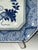 Antique Japanese Octagonal Blue and White Porcelain Plate With Butterly and Floral Design For Sale - Image 9 of 18
