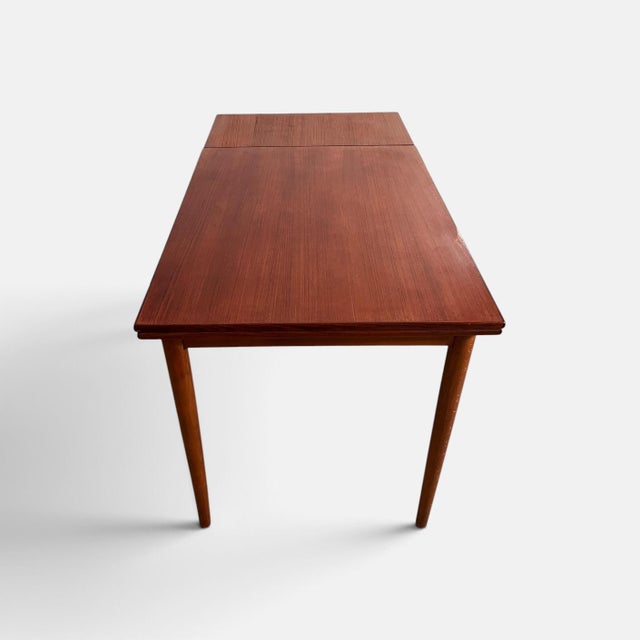 Mid-Century Modern Danish Extendable Teak Dining Table, Denmark, 1960s For Sale - Image 3 of 16