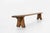 Rustic Decorative Wooden Low Bench, France, 1850s For Sale - Image 3 of 12
