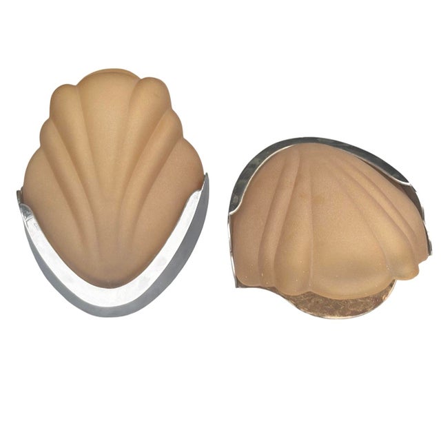 Art Deco Crocus Amber Wall Lights, 1920s, Set of 2 For Sale - Image 6 of 8