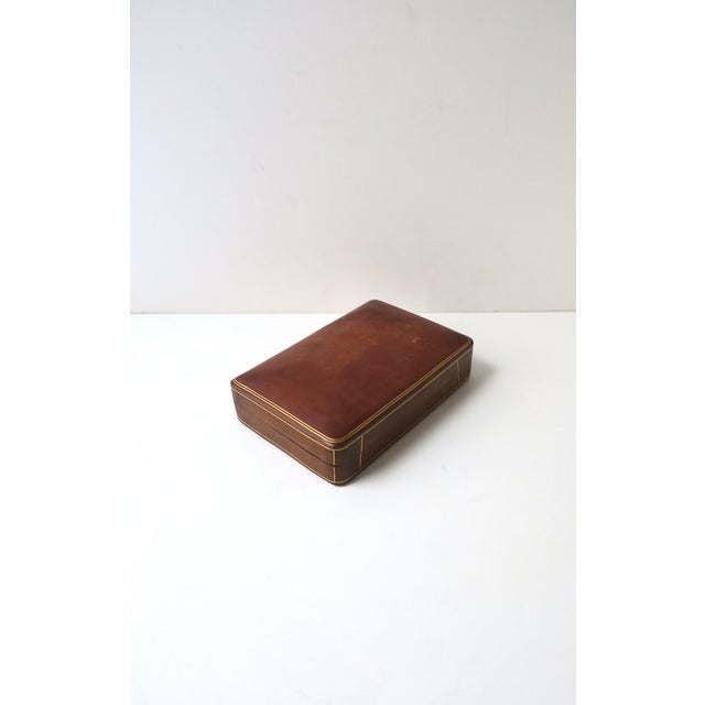 Animal Skin Italian Leather Jewelry Box, Mid-20th Century, Italy For Sale - Image 7 of 13