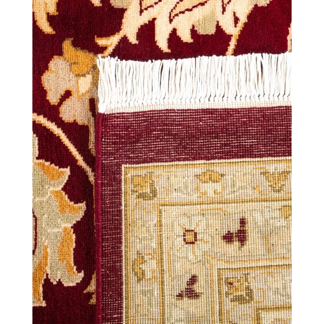 2000 - 2009 Mogul, One-of-a-Kind Hand-Knotted Area Rug in Red , 12' 2" x 15' 3" For Sale - Image 5 of 8