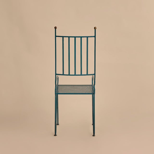 1960s French Green Iron Armchair, 1960s - 3 Available For Sale - Image 5 of 11