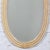 Late 20th Century Coastal or Hollywood Regency Style Oval Wall Mirror Faux Bamboo Resin Ceruse Finish For Sale - Image 13 of 18