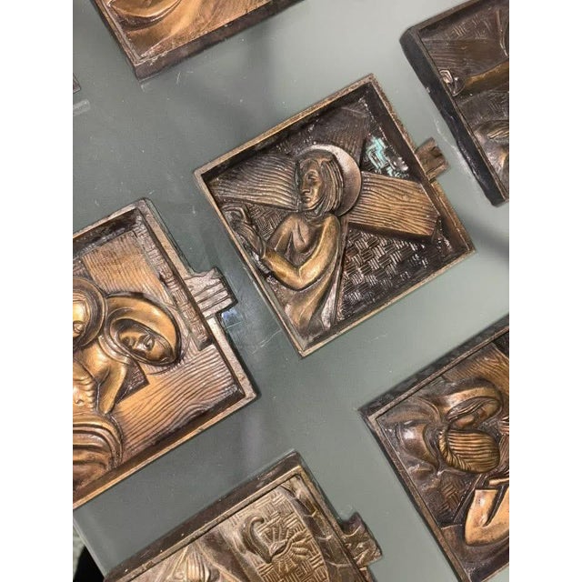 Way of the Cross Plaques, 1900s, Set of 12 For Sale - Image 4 of 7