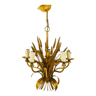1970s Mid-Century Modern Wheat Sheaf Pendant Lamp by Hans Kögl, Germany For Sale