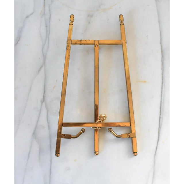 Pair of Vintage Brass Easels Chairish