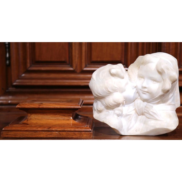 Early 20th Century Italian Marble Children Sculpture Signed A. Gory For Sale - Image 4 of 9