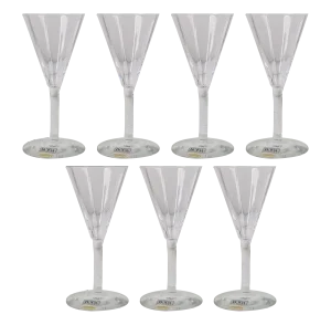 Oktav Snaps Liqueur Glass by Bertil Vallien for Kosta Boda, 1970s, Set of 7