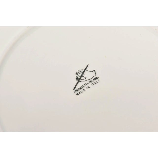 Vintage Piero Fornasetti "Recipe" Porcelain Plates Set of 3, 1950's For Sale - Image 9 of 10