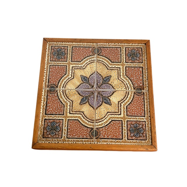 Mid 20th Century Mid Century Danish Style Tile Accent /Tea Table For Sale - Image 5 of 12