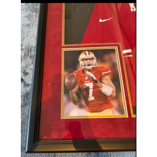 Kaepernick Autographed Framed 49ers Jersey For Sale - Image 9 of 11