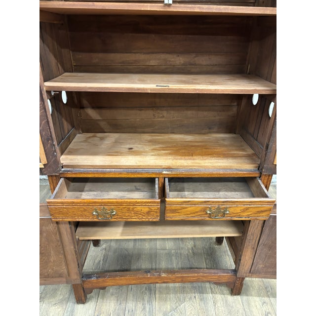 Antique Victorian Early American Pie Safe Kitchen Cupboard Cabinet Pantry For Sale In Kansas City - Image 6 of 15