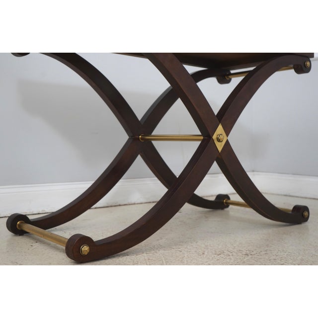Wood Henredon Hollywood Regency Console Hall Foyer Table For Sale - Image 7 of 12