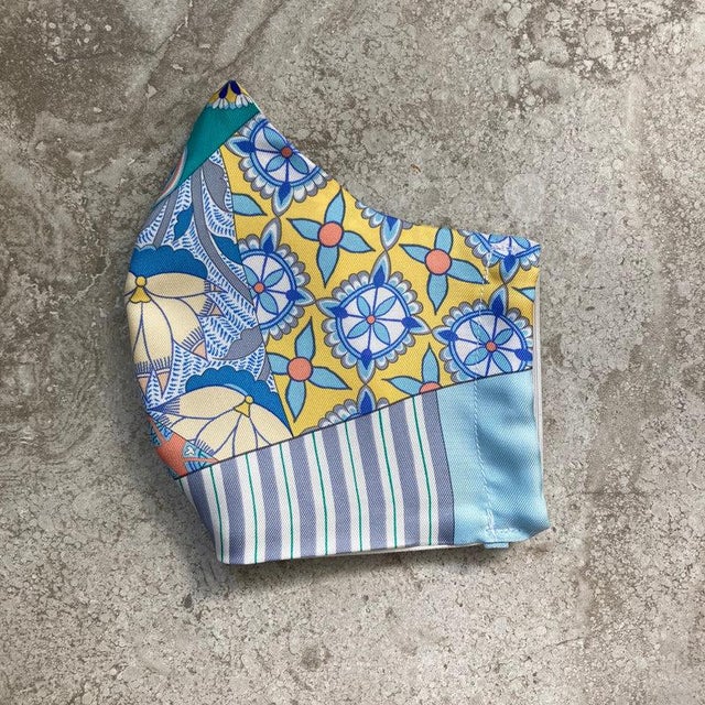 Early 21st Century Hermes L'Art du Sarasa Silk Scarf Face Covering For Sale - Image 5 of 9