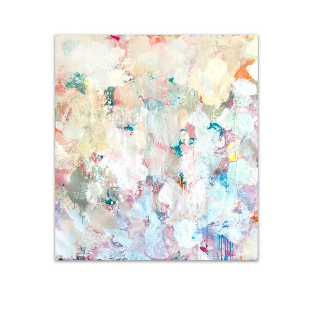 Textile "Above the Clouds" Large Original 2023 Painting by Jessalin Beutler For Sale - Image 7 of 8