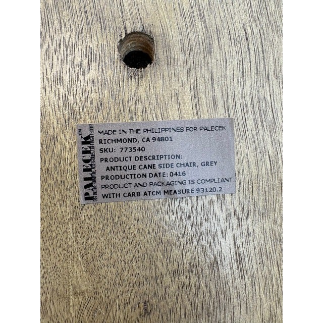 6 Palecek Dining Chairs For Sale - Image 9 of 13