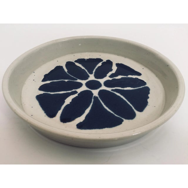 Ceramic Hand Thrown Glazed Signed Artisanal Ceramic Pottery Bowl For Sale - Image 7 of 12