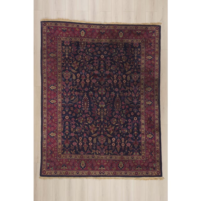 Antique Indian Kashan Rug, 08'00 X 10'01 For Sale - Image 10 of 10