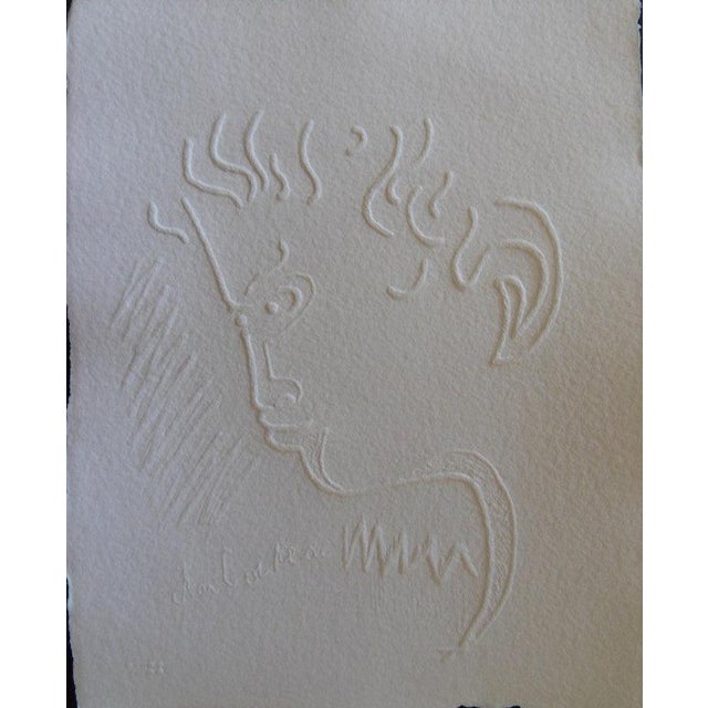 Jean Cocteau, Le penseur, Etching For Sale