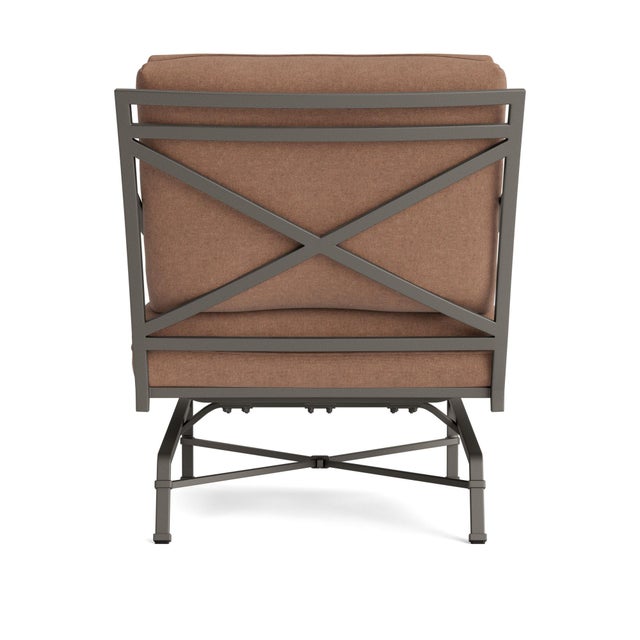 Brown Jordan Brown Jordan Venetian Motion Lounge Chair, Mica frame with Fusion Clay fabric For Sale - Image 4 of 11