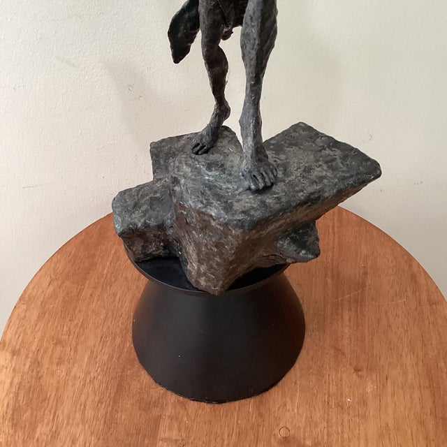 Brutalist Mid Century Tall Brutalist Welded Steel Sculpture by Henry Gamson For Sale - Image 3 of 12