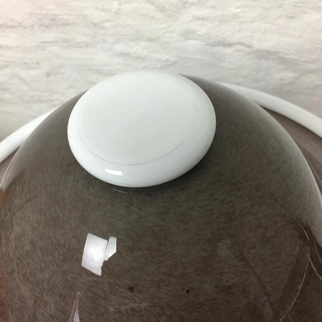 Mid-Century Modern Murano Glass Table Lamp in the style of Barovier & Toso, 1980s For Sale - Image 3 of 15