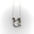 Metal 1940s Retro Platinum Encrusted Squirrel Pendant With 14k White Gold Chain For Sale - Image 7 of 9