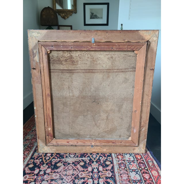 Antique Mythological Oil Painting Portrait of a Goddess For Sale - Image 14 of 14