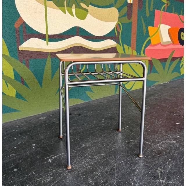 Mid Century Columbia Bicycles School Desk For Sale - Image 4 of 11