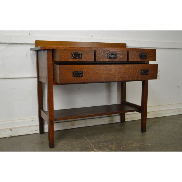 Gustav Stickley 819 Antique Mission Oak 4 Drawer Server Chairish