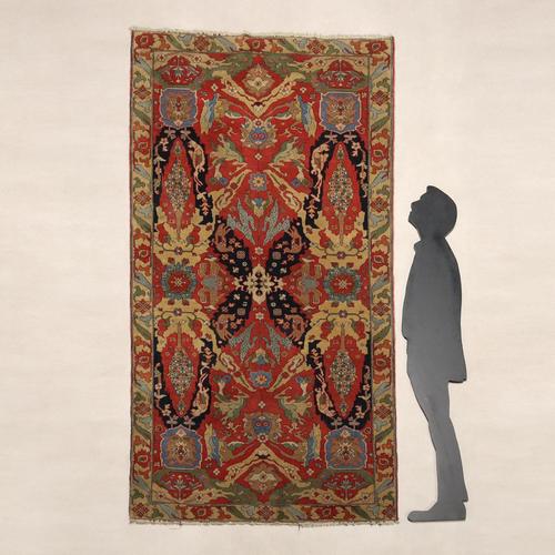 Herat wool rug, large knot and hand-made. This piece is attributed to the mentioned designer/maker. It has no attribution...