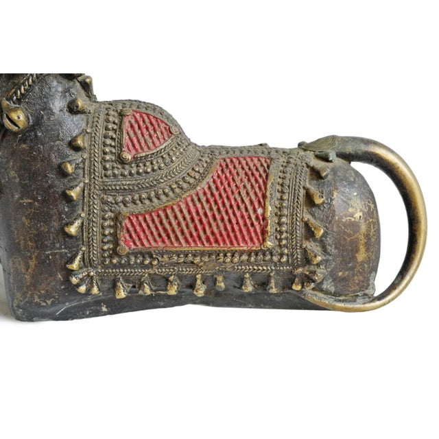 Antique Brass Nandi Bull India For Sale In Los Angeles - Image 6 of 7