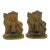 Pair of Antique Cast Iron Camel Driver & Camel Bookends For Sale