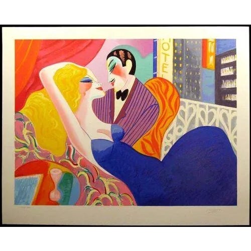 1980s "Tender Is the Night" Earl Linderman Hand Signed and Numbered Serigraph For Sale - Image 4 of 4