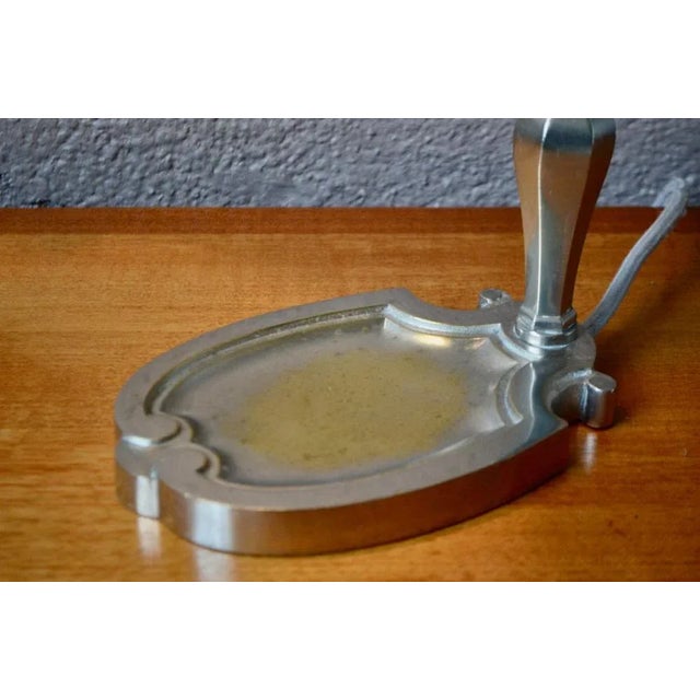 Metal Art Deco Desk Lamp in Chromed Metal and Shortbread Glass, France, 1930s For Sale - Image 7 of 10