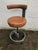 Brown Adjustable Swivel Chair on Wheels from Siemens, 1960s For Sale - Image 8 of 8