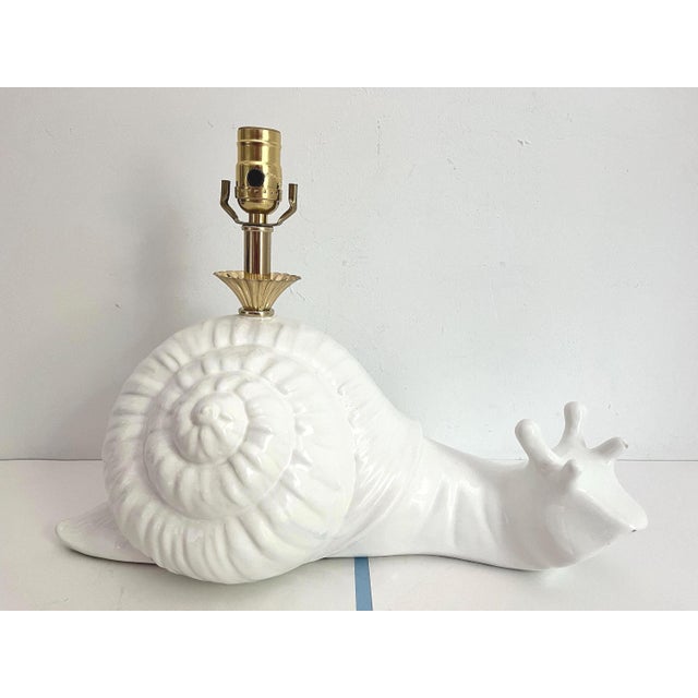 Mid Century Italian Snail Lamp For Sale - Image 6 of 18