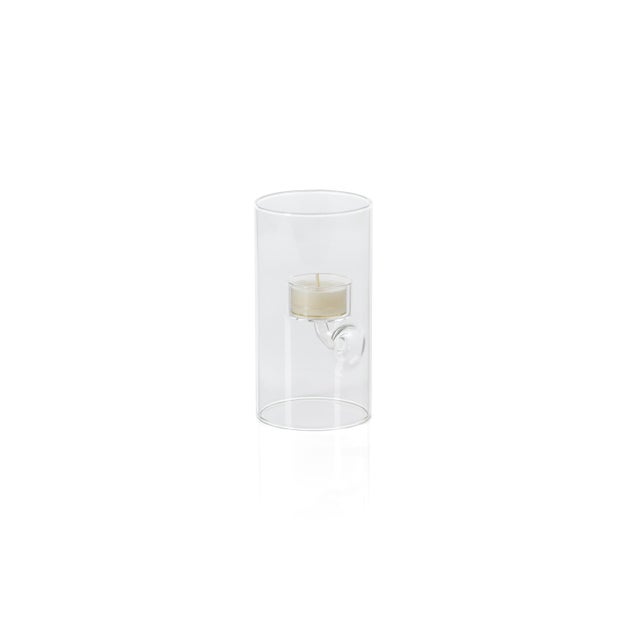 Contemporary Kelly 4-Piece Set Glass Tealight Holder/Hurricane, L For Sale - Image 3 of 8