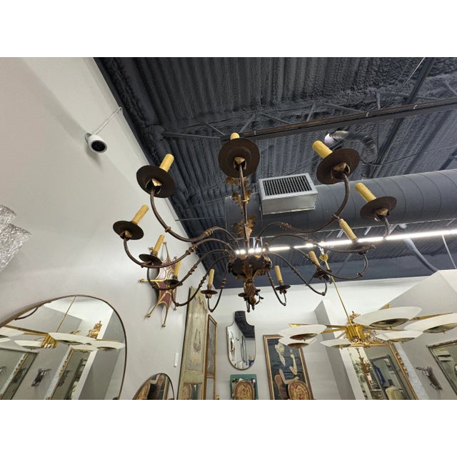 16th Century Italian Wrought Iron Chandelier For Sale - Image 12 of 17
