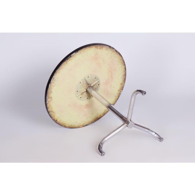 Bauhaus Czech Bauhaus Coffee Table in Chrome attributed to j.halabala for Up Zavody, 1930s For Sale - Image 3 of 8