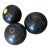 Set of 3 Vintage 1960s Black Yard Balls For Sale