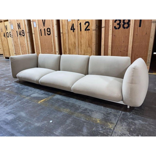 Modern Paola Lenti Mellow Outdoor Modern Cream Sofa For Sale - Image 3 of 5