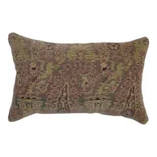 Antique Indian Agra Bolster Rug Pillow For Sale